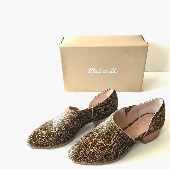 NWT Madewell The Lucie Shoe in Spotted Calf Hair - Picture 6 of 9